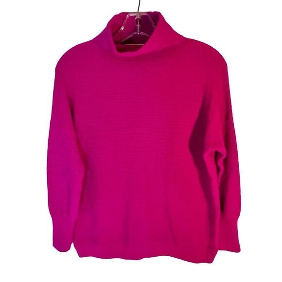 Women's Pink Turtleneck Sweater - Picture 1 of 7